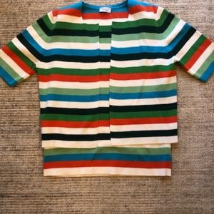 Akris Punto Sweater Set (Multicolored Striped Size )